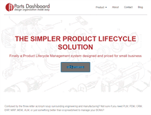 Tablet Screenshot of partsdashboard.com